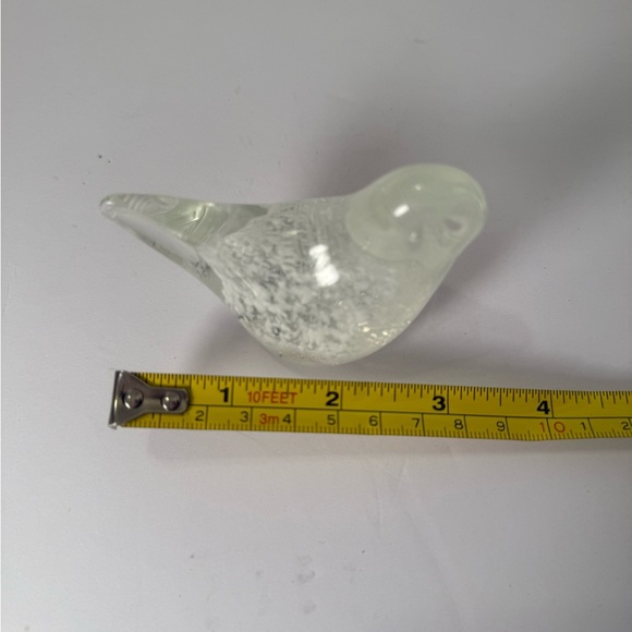 Vintage Hand Blown Murano Styl Glass Bird Decor/ Paperweight - Picture 5 of 6
